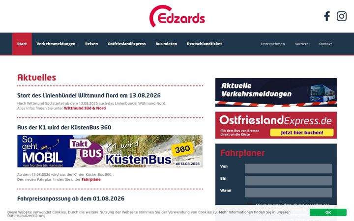 Screenshot van edzards-reisen.de