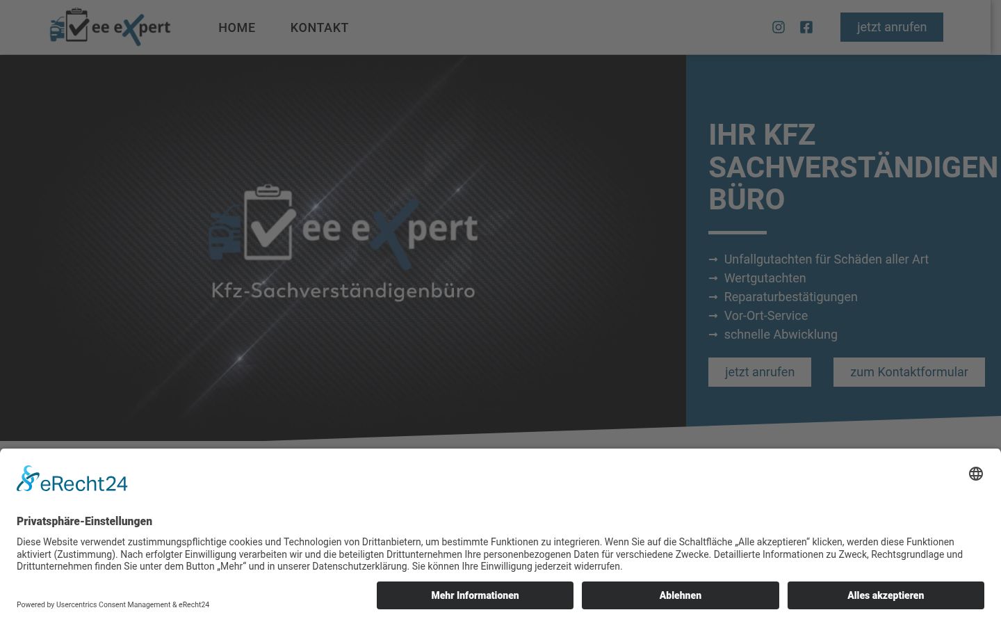 Képernyőkép a bármilyen interakció előtt megjelenő hozzájárulási bannerről