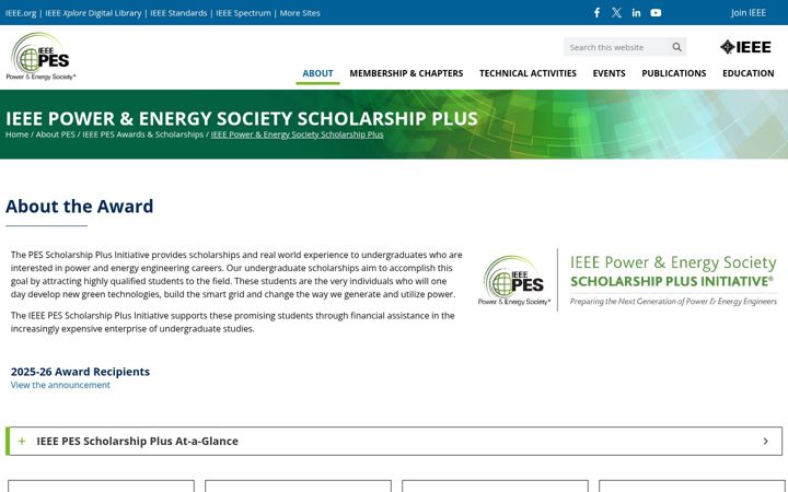 Screenshot of ee-scholarship.org