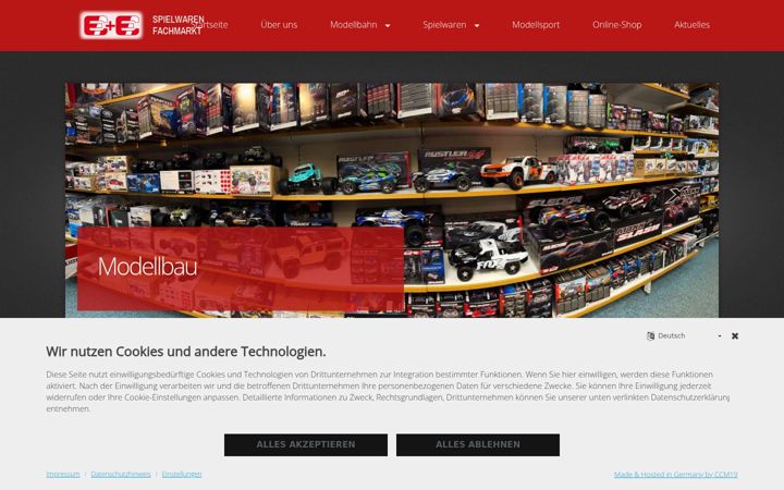 Screenshot of ee-spielwaren.de