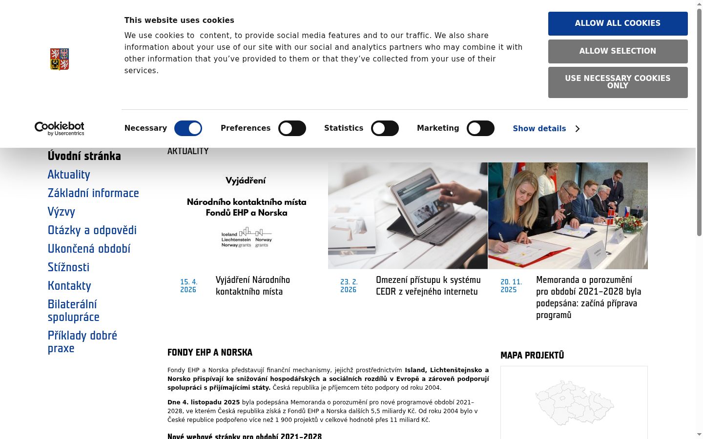 Screenshot tal-banner tal-kunsens muri qabel kwalunkwe interazzjoni