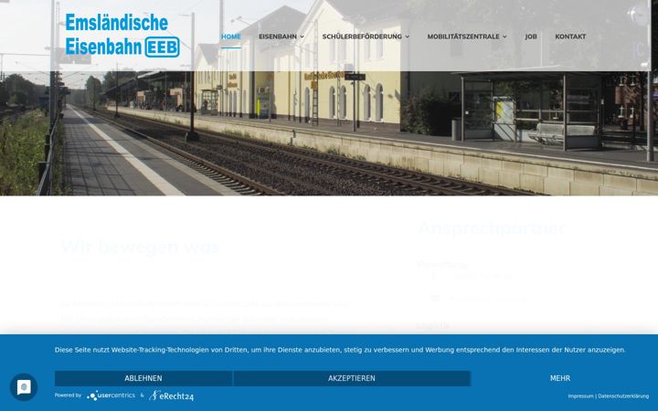 Екранна снимка на eeb-online.de