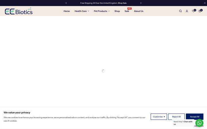 Screenshot of eebiotics.co.uk