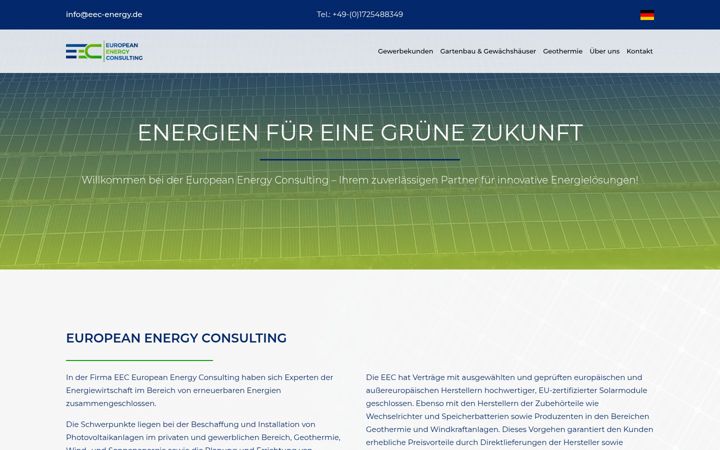 Screenshot of eec-energy.de
