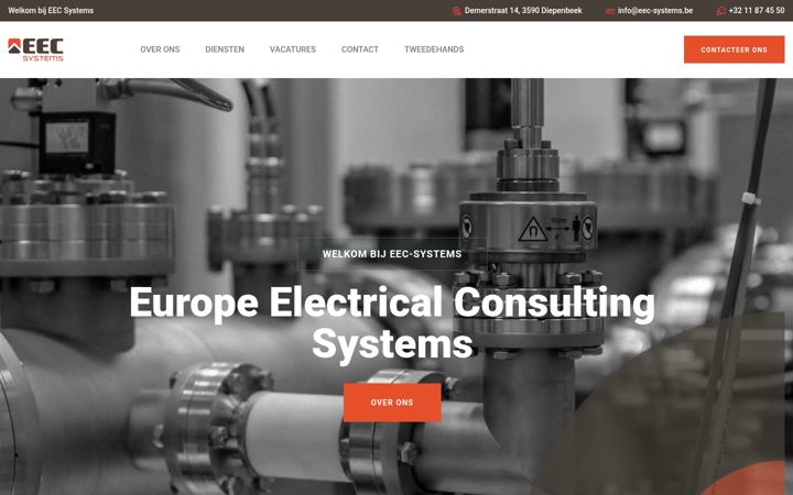 Screenshot of eec-systems.be