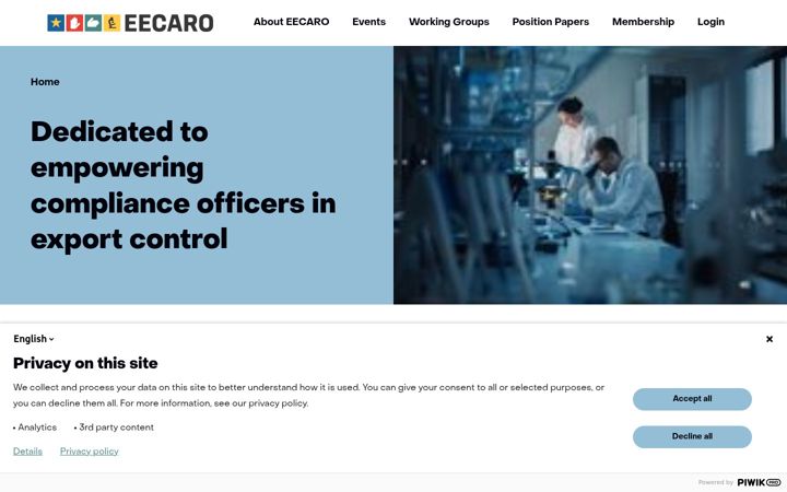 Screenshot of eecaro.eu