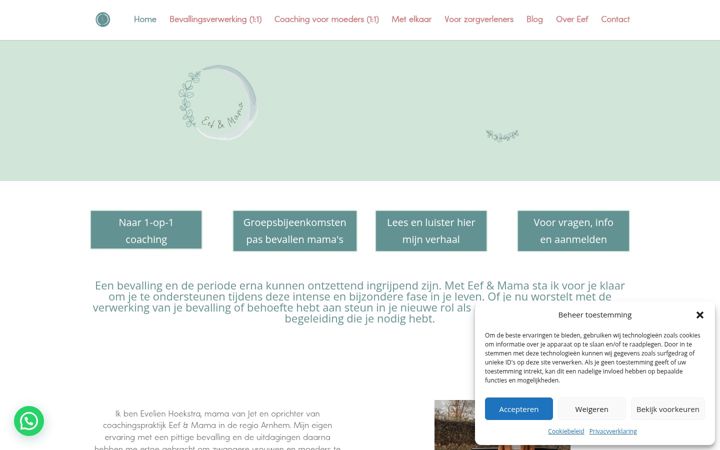 Screenshot di eefenmama.nl