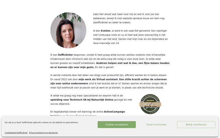Screenshot di eefficienter.nl