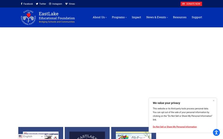 Snímek obrazovky eefkids.org