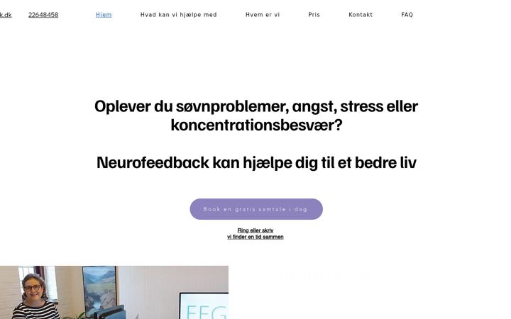 Ekraanipilt saidist eeg-neurofeedback.dk