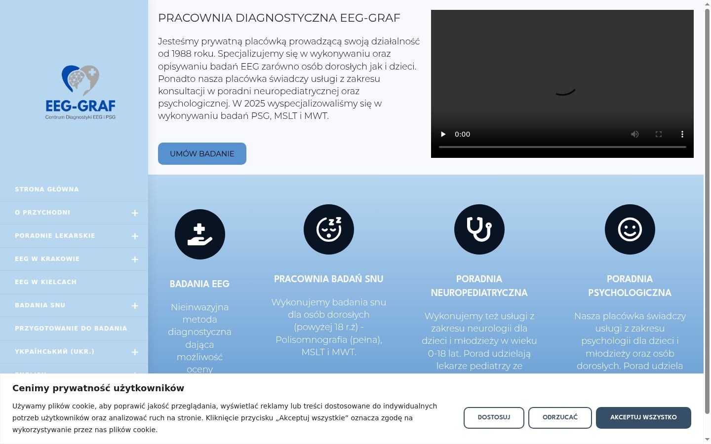 Captura de ecrã do banner de consentimento apresentado antes de qualquer interação