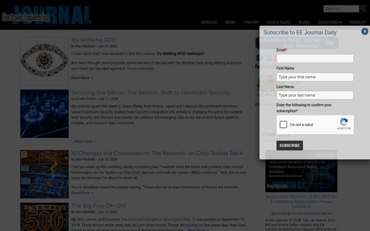 Screenshot of eejournal.com
