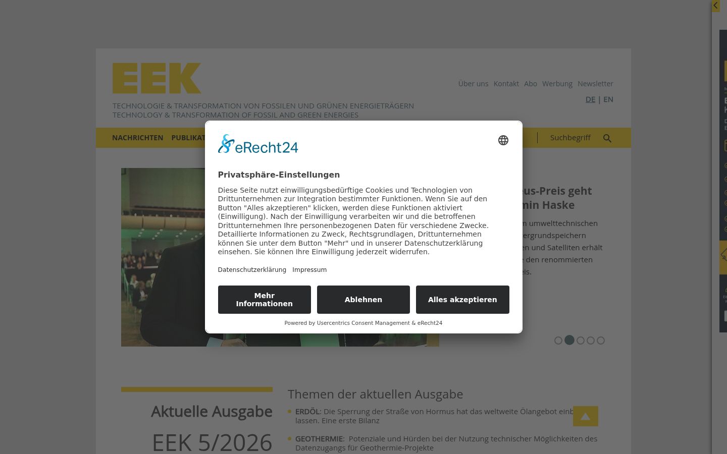 Screenshot van de toestemmingsbanner zoals getoond vóór enige interactie