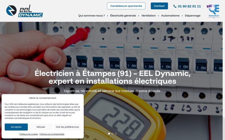 Screenshot di eeldynamic.fr