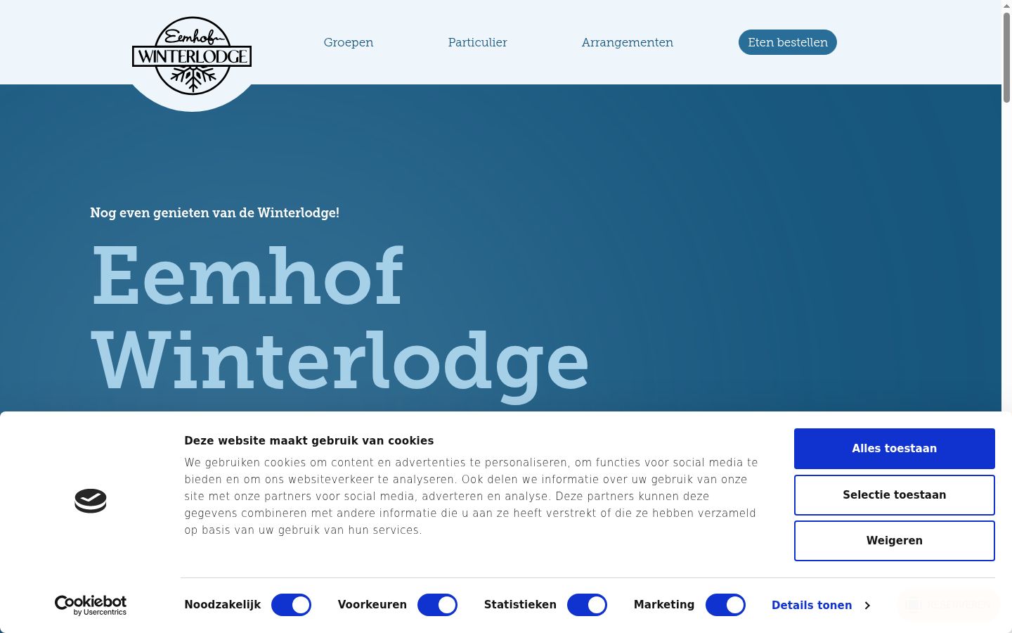 Screenshot tal-banner tal-kunsens muri qabel kwalunkwe interazzjoni