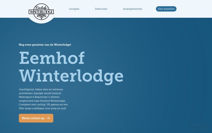 Screenshot di eemhof-winterlodge.nl
