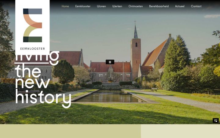 Screenshot di eemklooster.nl