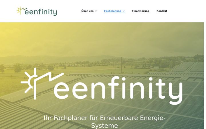 Screenshot of eenfinity.ch