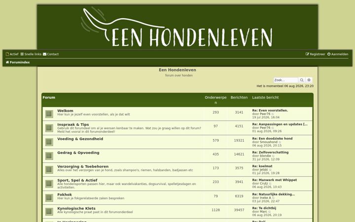 Screenshot of eenhondenleven.com