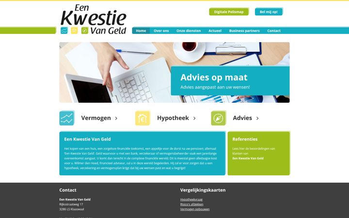 Screenshot ta' eenkwestievangeld.nl