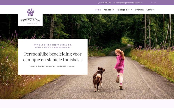 Screenshot ta' eensgezindhondenkind.nl