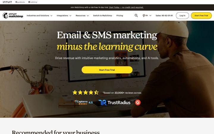 Ekrano kopija eepurl.com
