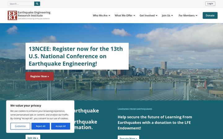 Screenshot of eeri.org