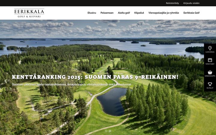 Captura de pantalla de eerikkalagolf.fi