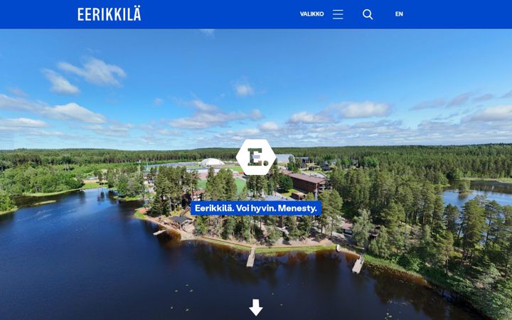 Skjermbilde av eerikkila.fi