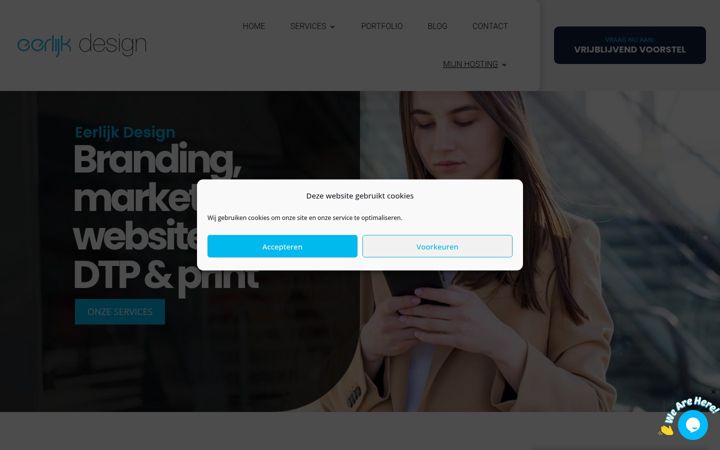 Screenshot di eerlijk-design.nl