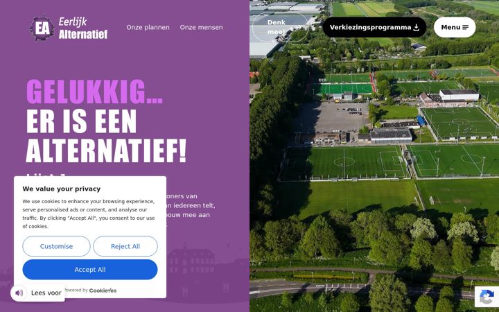 Screenshot di eerlijkalternatief.nl