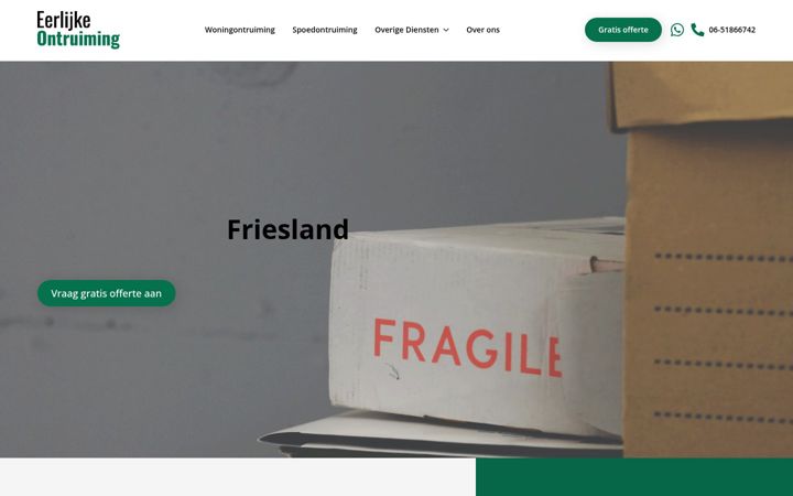 Snímek obrazovky eerlijke-ontruiming.nl