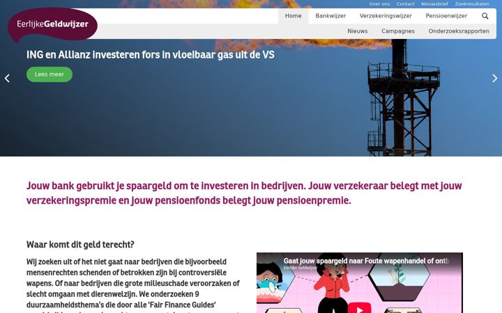 Screenshot di eerlijkegeldwijzer.nl