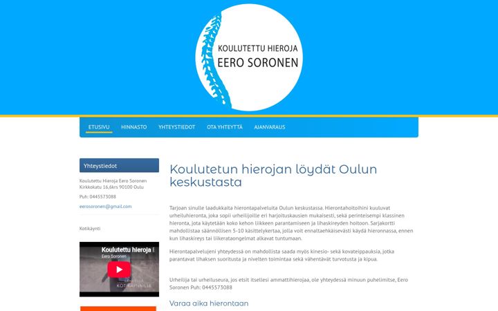 Screenshot of eerosoronen.com