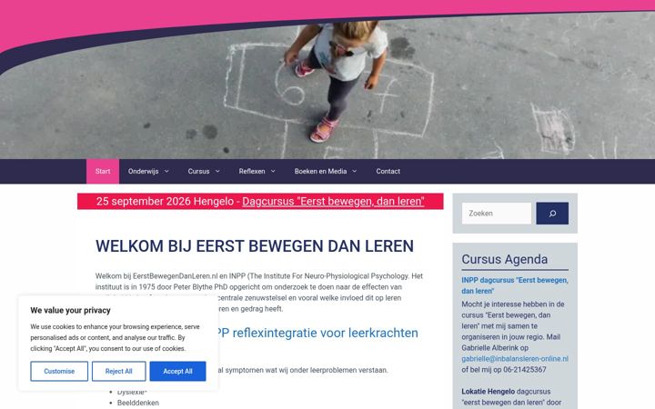 Screenshot di eerstbewegendanleren.nl