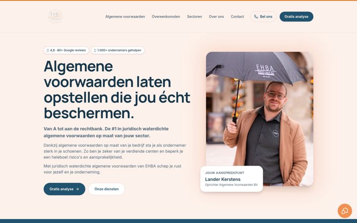 Screenshot of eerstehulpbijalgemenevoorwaarden.be