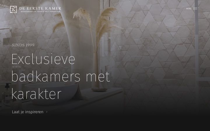 Screenshot ta' eerstekamerbadkamers.nl