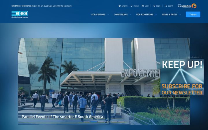 Screenshot of ees-southamerica.com