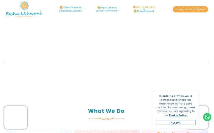 Screenshot von eeshalkhwani.com