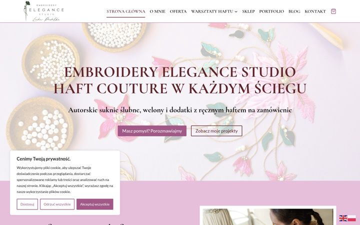 Snímek obrazovky eestudio.com.pl