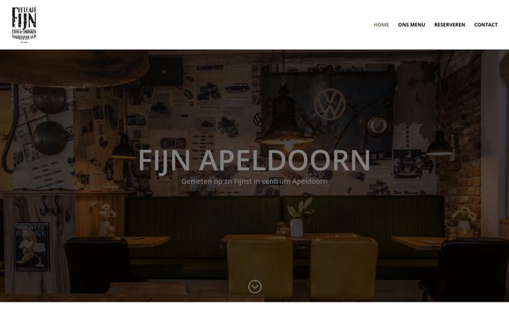 Screenshot of eetcafefijn.nl