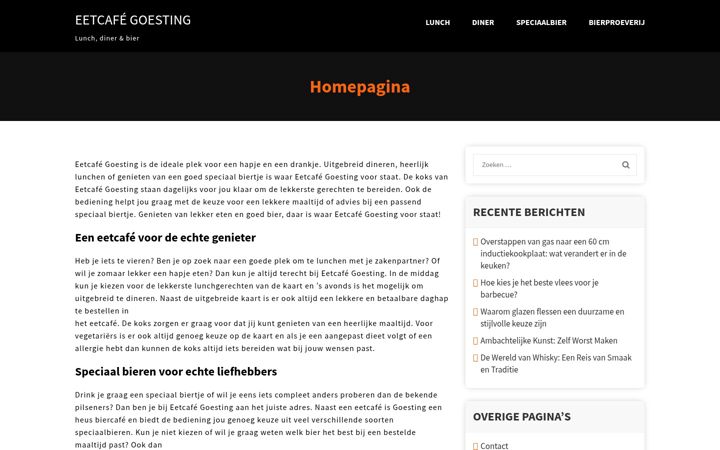 Screenshot of eetcafegoesting.nl