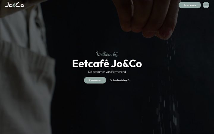 Screenshot of eetcafejoenco.nl