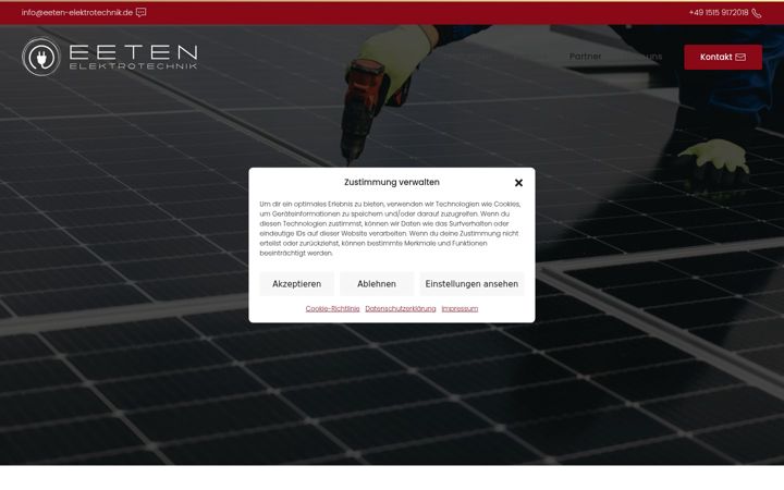Screenshot of eeten-elektrotechnik.de