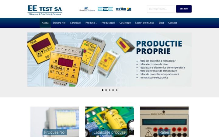 Screenshot of eetest.ro