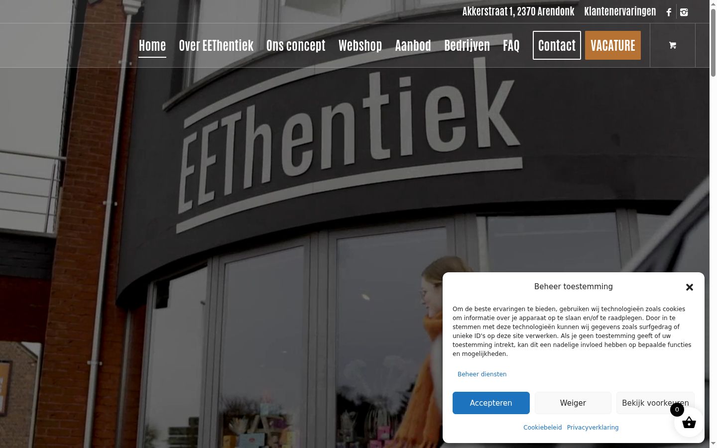 Sutikimo reklamjuostės, rodytos prieš bet kokią sąveiką, ekrano kopija