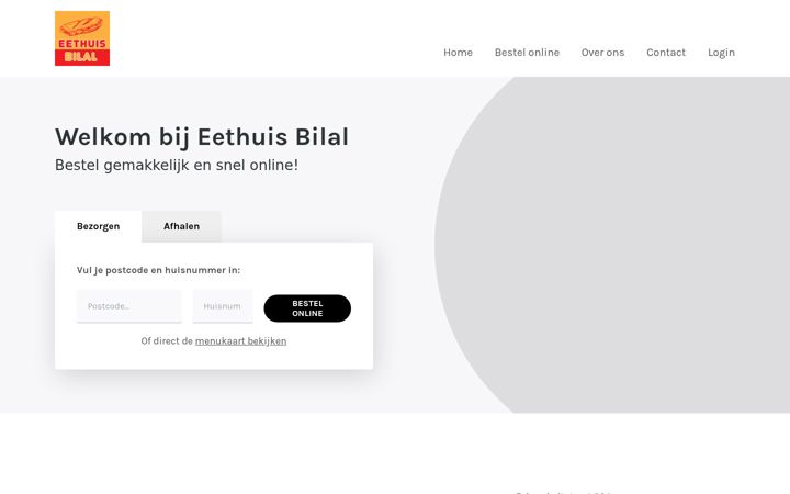 Screenshot of eethuisbilal.nl