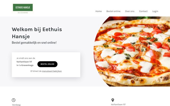 Snímek obrazovky eethuishansje.nl