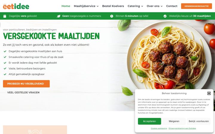 Screenshot of eetidee.nl
