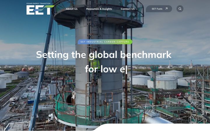 Screenshot of eetindustrialcarboncapture.com